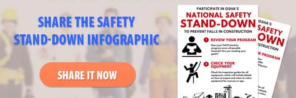 Share the Safety Stand-Down Infographic
